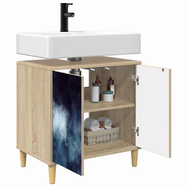 Vannitoa kapp RAALTE Sonoma 60 × 40 × 60 cm Tehispuit