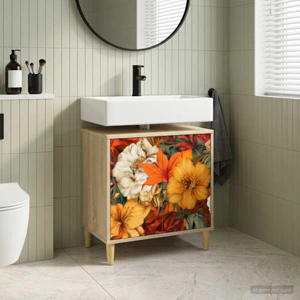 Vannitoa kapp GENNEP Sonoma 60 × 40 × 60 cm Tehispuit