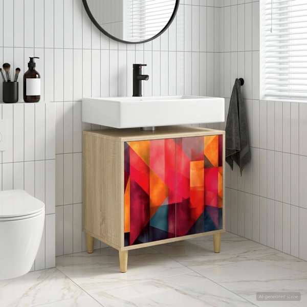 Vannitoa kapp HEESCH Sonoma 60 × 40 × 60 cm Tehispuit