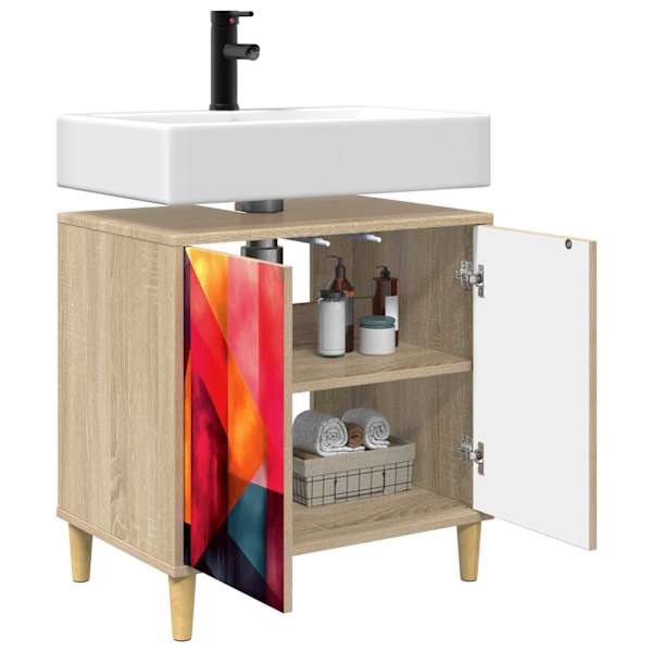 Vannitoa kapp HEESCH Sonoma 60 × 40 × 60 cm Tehispuit