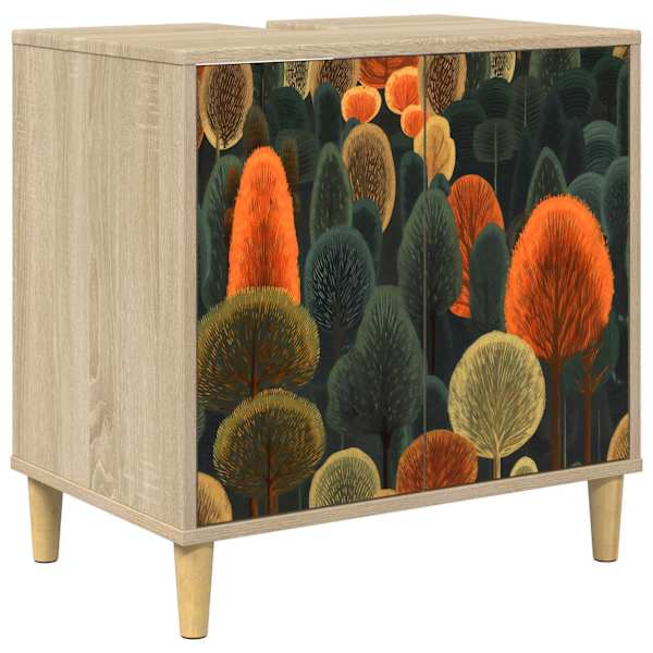 Vannitoa kapp ZAANDAM Sonoma 60 × 40 × 60 cm Tehispuit