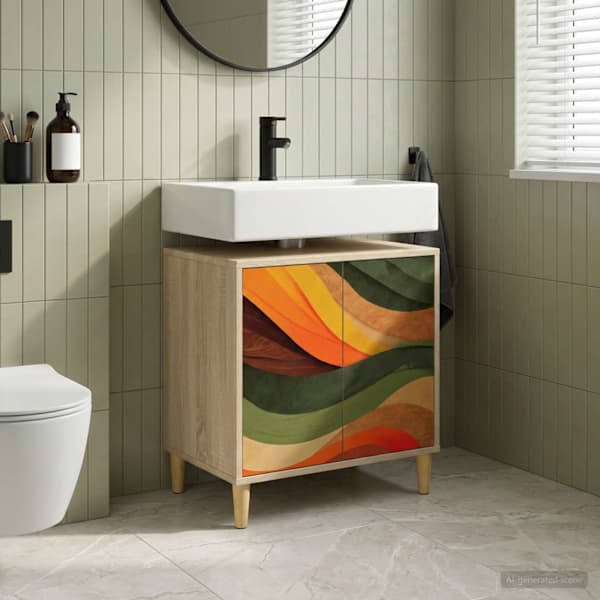 Vannitoa kapp BONN Sonoma 60 × 40 × 60 cm Tehispuit