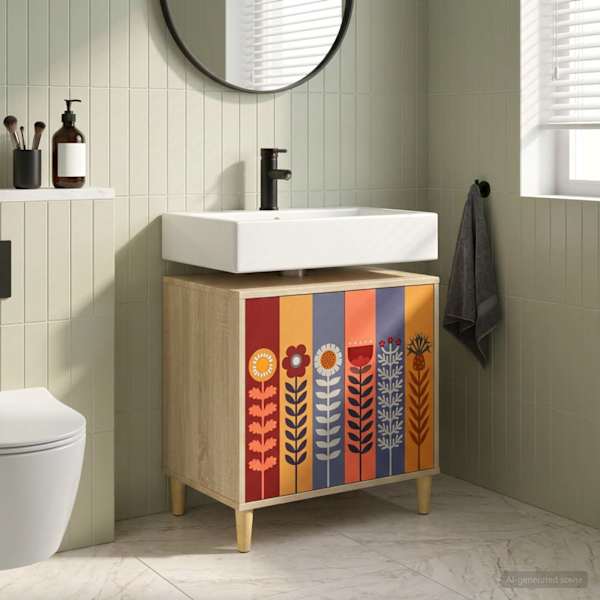 Vannitoa kapp ESSEN Sonoma 60 × 40 × 60 cm Tehispuit