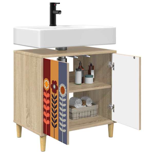 Vannitoa kapp ESSEN Sonoma 60 × 40 × 60 cm Tehispuit