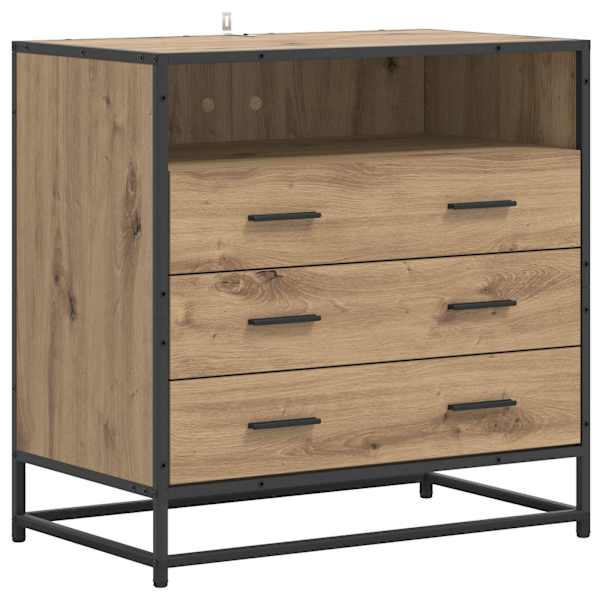 Sahtlibüroo 3-Sahtel Artisan tamm 70 × 41 × 70 cm Tehispuit