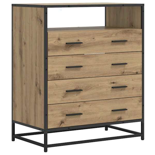 Sahtlibüroo 4-Sahtel Artisan tamm 70 × 41 × 83,5 cm Tehispuit