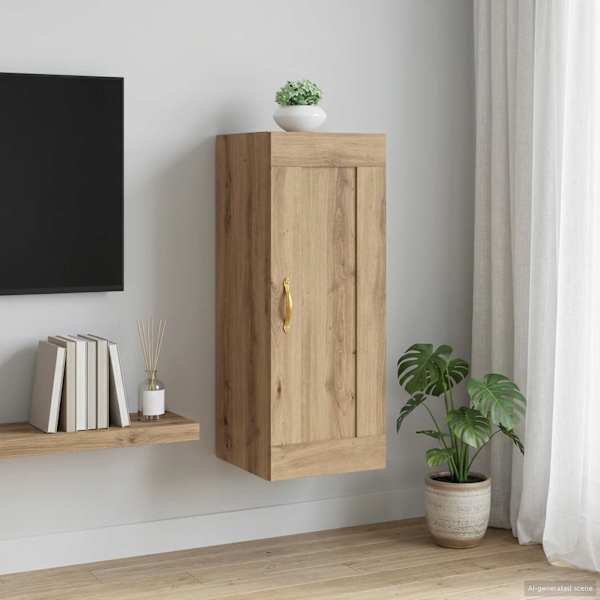 Seinekapp Artisan tamm 34,5 × 34 × 90 cm Tehispuit