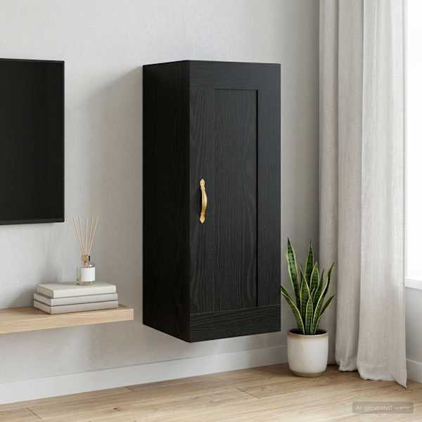 Seinekapp Must tamm 34,5 × 34 × 90 cm Tehispuit