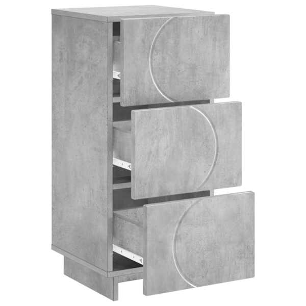 Kummut Betoonhall 33,5 × 34,5 × 75 cm Tehispuit