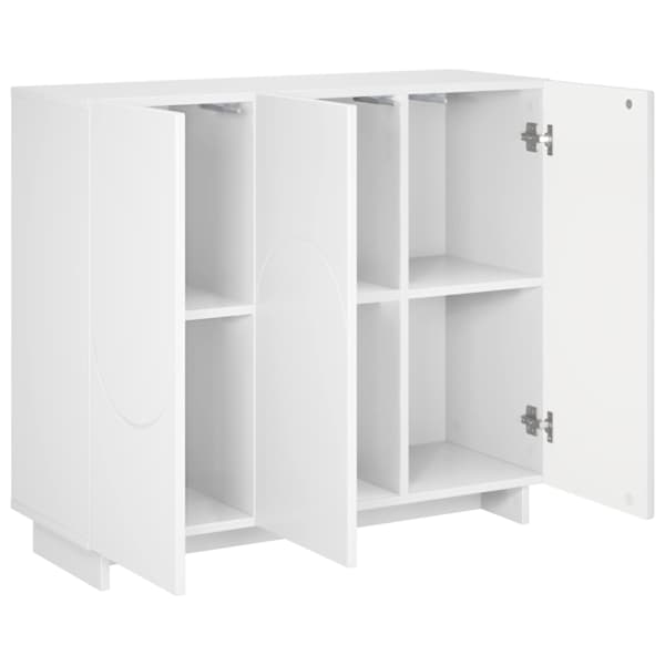 Kummut Kõrgläikega valge 85.5 × 31 × 75 cm Tehispuit