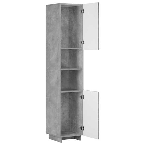 Vannitoakapp Betoonhall 36,5 × 38 × 180 cm Tehispuit