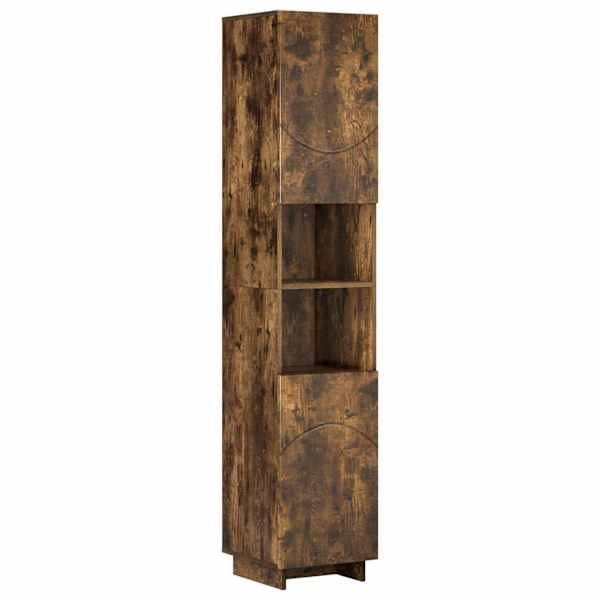 Vannitoakapp Suitsutatud tamm 36,5 × 38 × 180 cm Tehispuit