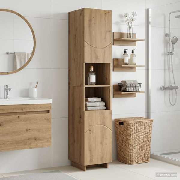 Vannitoakapp Artisan tamm 36,5 × 38 × 180 cm Tehispuit