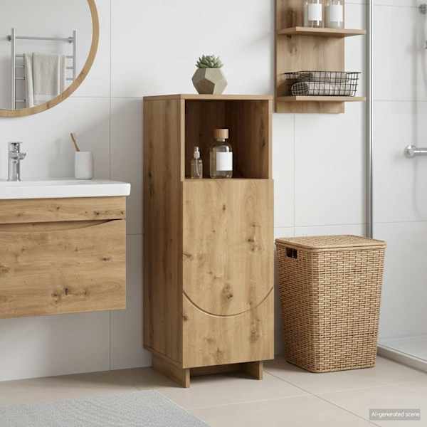 Vannitoakapp Artisan tamm 36.5 × 38 × 95 cm Tehispuit