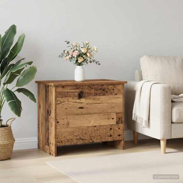 Hoiukarp ladustamisega Vana puit 60 × 40 × 50 cm Tehispuit