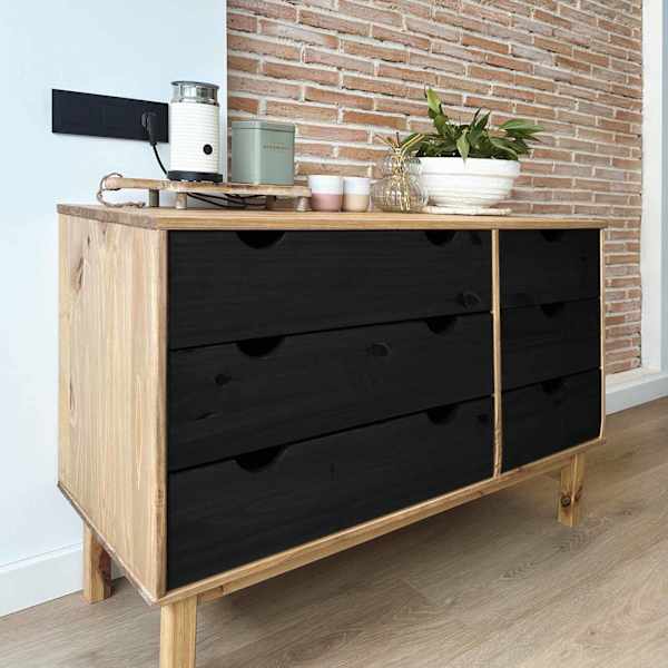 Sahtlibüroo OTTA Must 111 × 43 × 73,5 cm Toekas männipuit