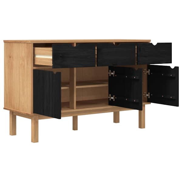Kummut OTTA Pruun ja must 114 × 43 × 73,5 cm