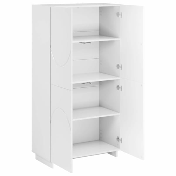 Kõrge kapp Valge 79 × 41 × 151 cm Tehispuit