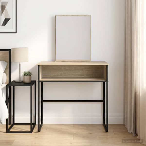Riietumislaud riiuliga Sonoma tamm 81 × 40 × 131 cm Tehispuit