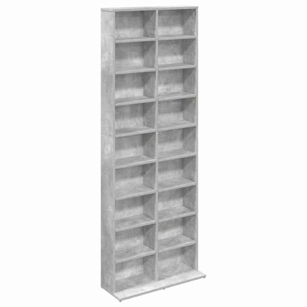 CD kapp Betoonhall 65 × 23,5 × 175 cm Tehispuit