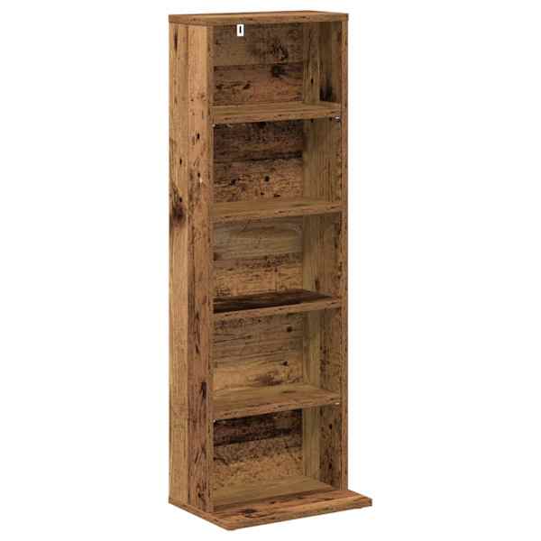 CD kapp Vana puit 33 × 23,5 × 97,5 cm Tehispuit