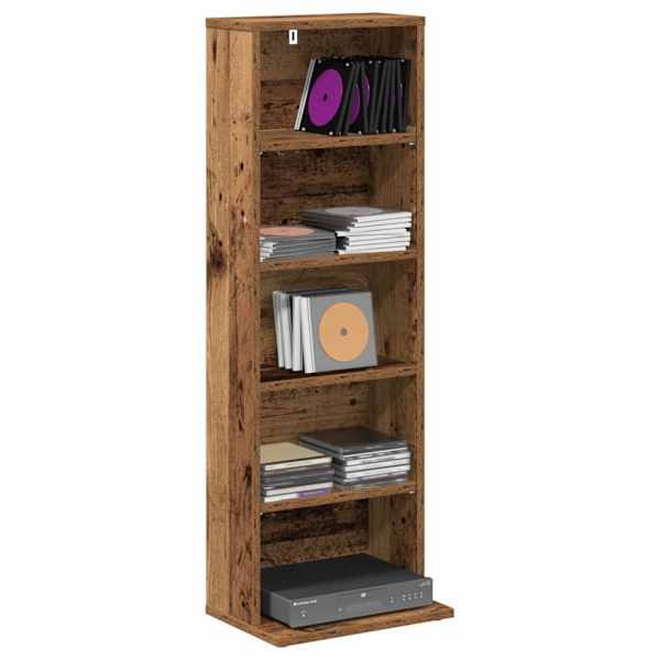CD kapp Vana puit 33 × 23,5 × 97,5 cm Tehispuit