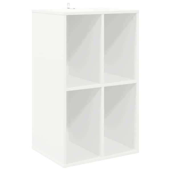 Plaadikapp Valge 44,5 × 36,5 × 74,5 cm Tehispuit