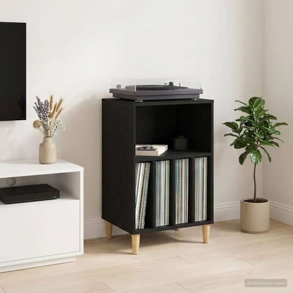 Plaadi Alus Must tamm 47 × 39,5 × 74,5 cm Tehispuit
