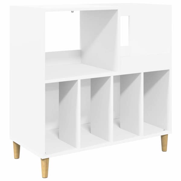 Plaadimängija alus Valge 82 × 39,5 × 82,5 cm Tehispuit