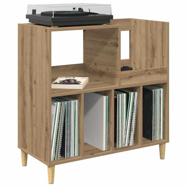 Plaadimängija alus Artisan tamm 82 × 39,5 × 82,5 cm Tehispuit