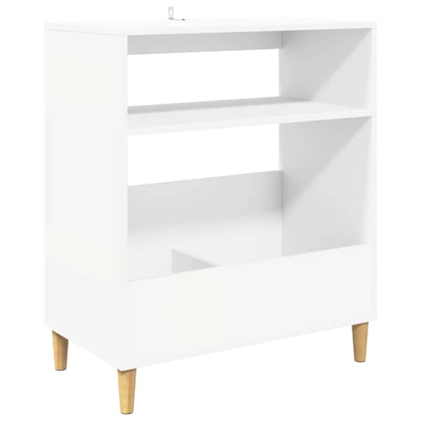 Plaadimängija alus Valge 71 × 39,5 × 83 cm Tehispuit