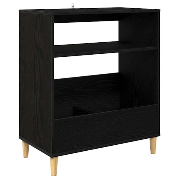 Plaadimängija alus Must tamm 71 × 39,5 × 83 cm Tehispuit