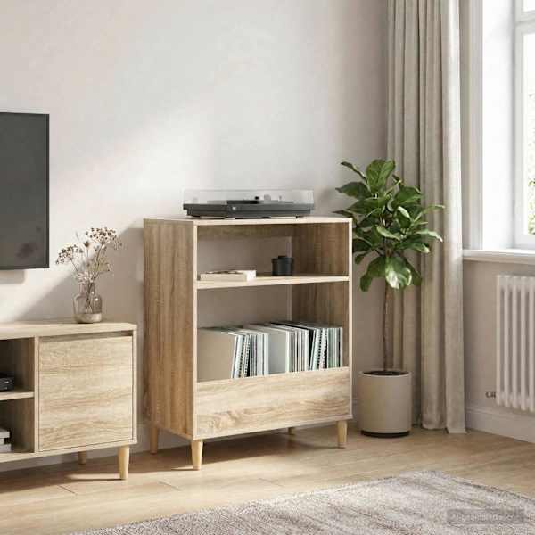 Plaadimängija alus Sonoma tamm 71 × 39,5 × 83 cm Tehispuit