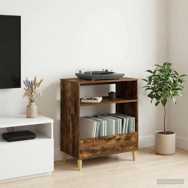 Plaadimängija alus Suitsutatud tamm 71 × 39,5 × 83 cm Tehispuit
