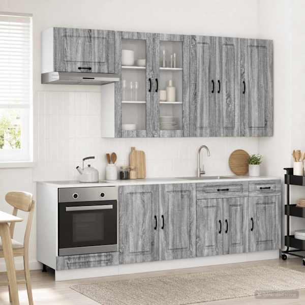 Köögikappide komplekt KALMAR 8 tk Hall Sonoma Tehispuit