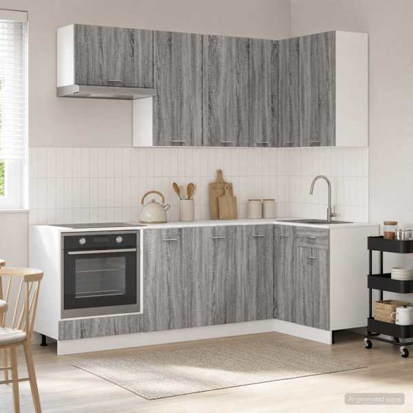 Köögikappide komplekt LYON 8 tk Hall Sonoma Tehispuit