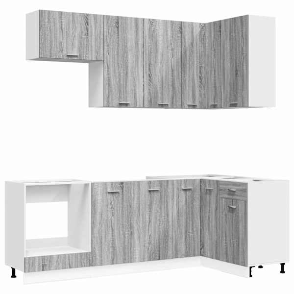 Köögikappide komplekt LYON 8 tk Hall Sonoma Tehispuit