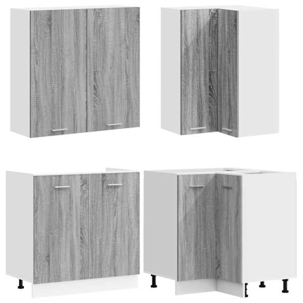 Köögikappide komplekt LYON 8 tk Hall Sonoma Tehispuit
