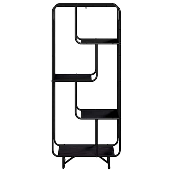 Kõrge kapp Must tamm 60 × 37.5 × 144 cm Tehispuit