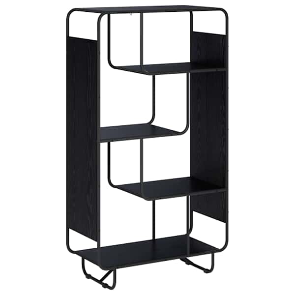 Kõrge kapp Must tamm 80 × 37.5 × 144 cm Tehispuit