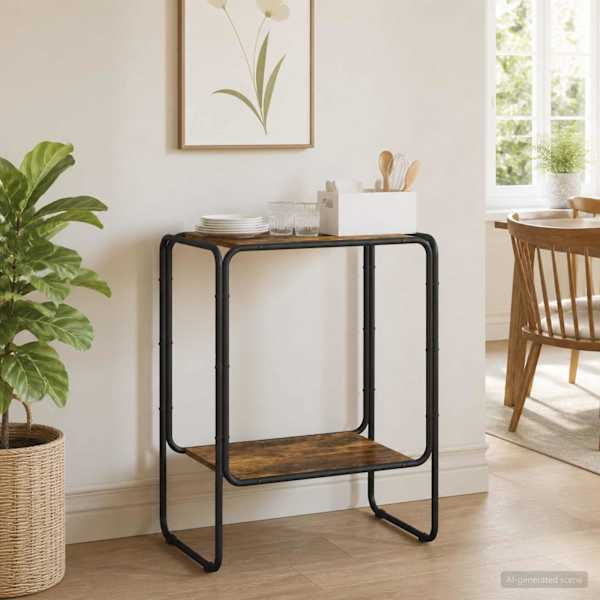 Puhvetkapp Suitsutatud tamm 60 × 38 × 75 cm Tehispuit