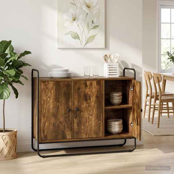 Puhvetkapp Suitsutatud tamm 102 × 35 × 75 cm Tehispuit