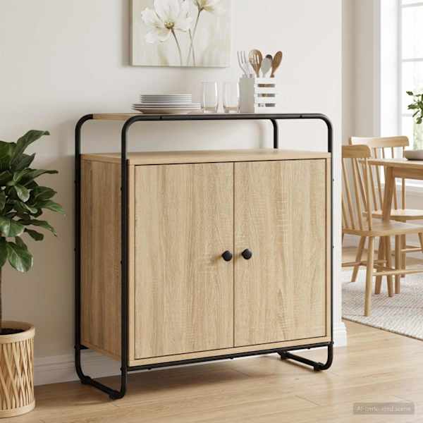 Puhvetkapp Sonoma tamm 68 × 35 × 75 cm Tehispuit