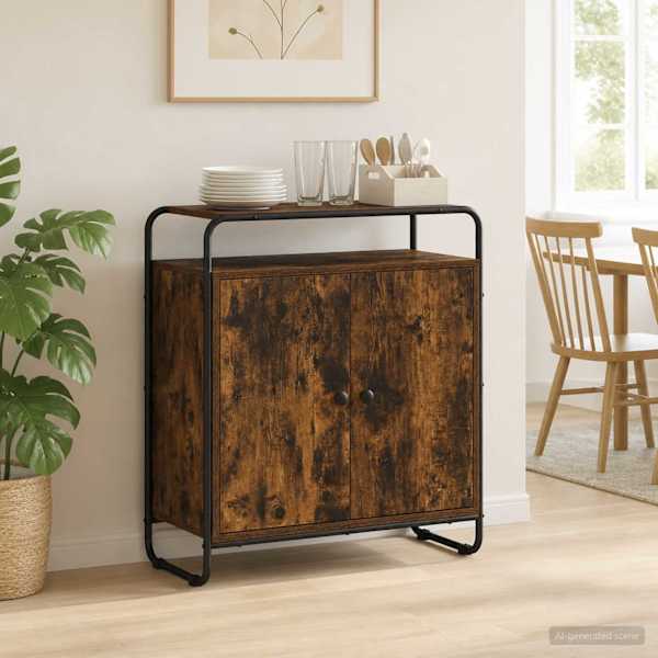 Puhvetkapp Suitsutatud tamm 68 × 35 × 75 cm Tehispuit