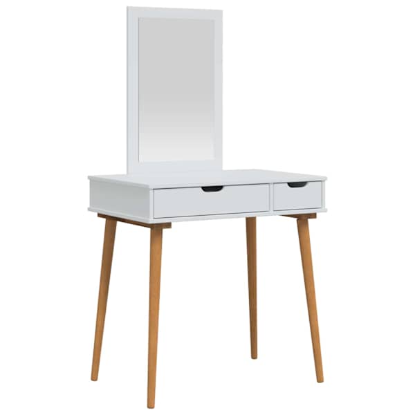 Tualettlaua komplekt FAUSKE 2 tk Valge 76 × 50 × 143 cm