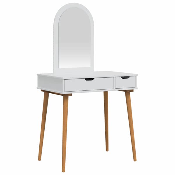Tualettlaua komplekt FAUSKE 2 tk Valge 76 × 50 × 143 cm