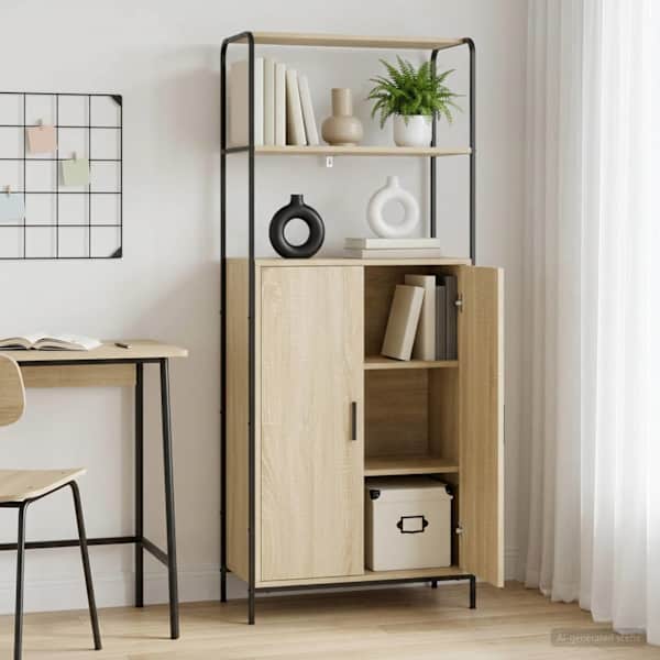 Kõrge hoiukapp Sonoma tamm 40 × 33 × 161 cm Tehispuit