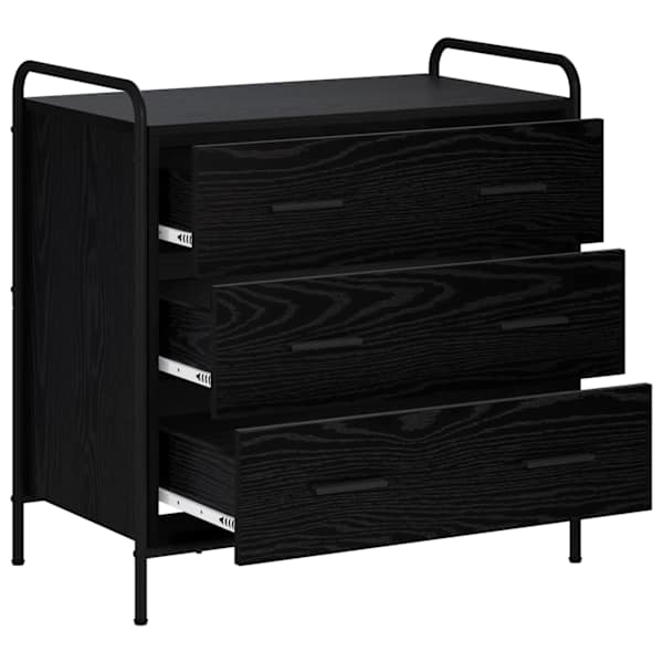 Sahtlibüroo Must tamm 70 × 39,5 × 71 cm Tehispuit