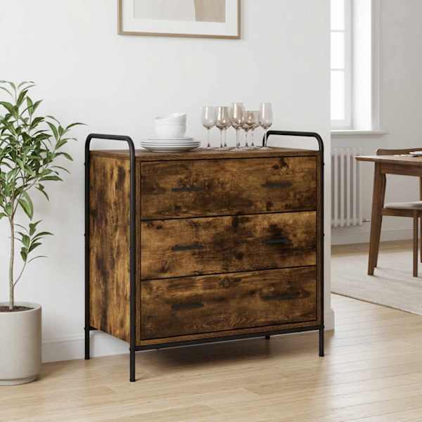 Sahtlibüroo Suitsutatud tamm 70 × 39,5 × 71 cm Tehispuit
