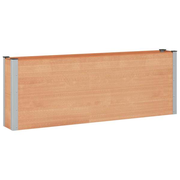 Peenrakast 200 × 30 × 72 cm, WPC ja alumiinium – pruun